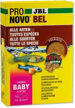 JBL ProNovo Bel Grano Baby 3 X 10 Ml Nourriture D'élevage En Granulés Pour Alevins De 5 à 20 Mm
