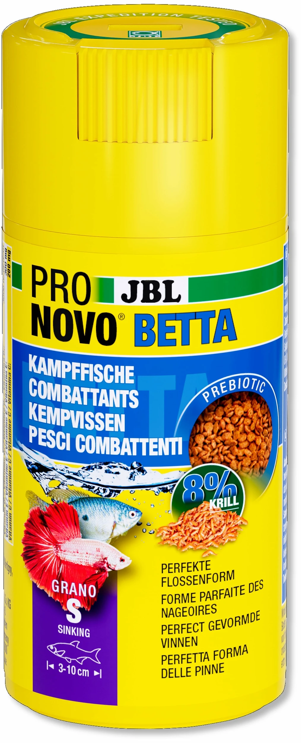 JBL ProNovo Betta Grano S 100 Ml Nourriture De Base En Granulés Pour Combattants De 3 à 10 Cm 3 JBL ProNovo Betta Grano S 100 Ml Nourriture De Base En Granulés Pour Combattants De 3 à 10 Cm