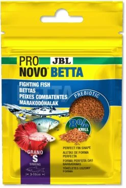 JBL ProNovo Betta Grano S 20 Ml Nourriture De Base En Granulés Pour Combattants De 3 à 10 Cm