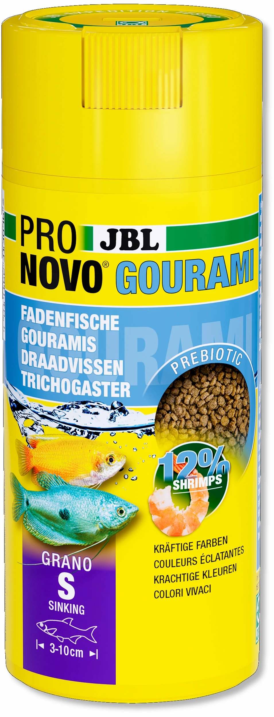 JBL ProNovo Gourami Grano S 250 Ml Click Nourriture De Base En Granulés Pour Gouramis, Colisa Et Autres Labyrinthidés De 3 à 10 Cm 3 JBL ProNovo Gourami Grano S 250 Ml Click Nourriture De Base En Granulés Pour Gouramis, Colisa Et Autres Labyrinthidés De 3 à 10 Cm