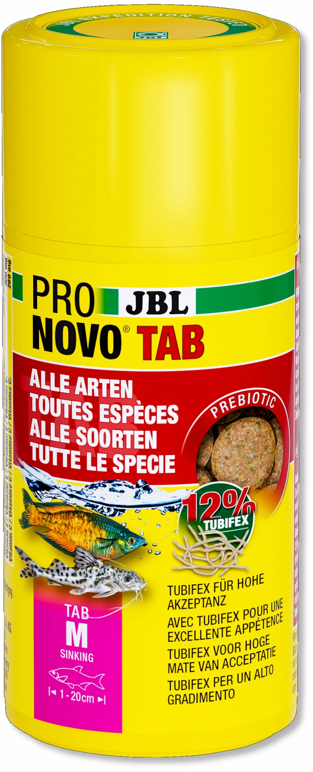 JBL ProNovo Tab M 100 Ml Nourriture En Tablettes Pour Tous Poissons D'aquarium De 1 à 20 Cm 3 JBL ProNovo Tab M 100 Ml Nourriture En Tablettes Pour Tous Poissons D'aquarium De 1 à 20 Cm