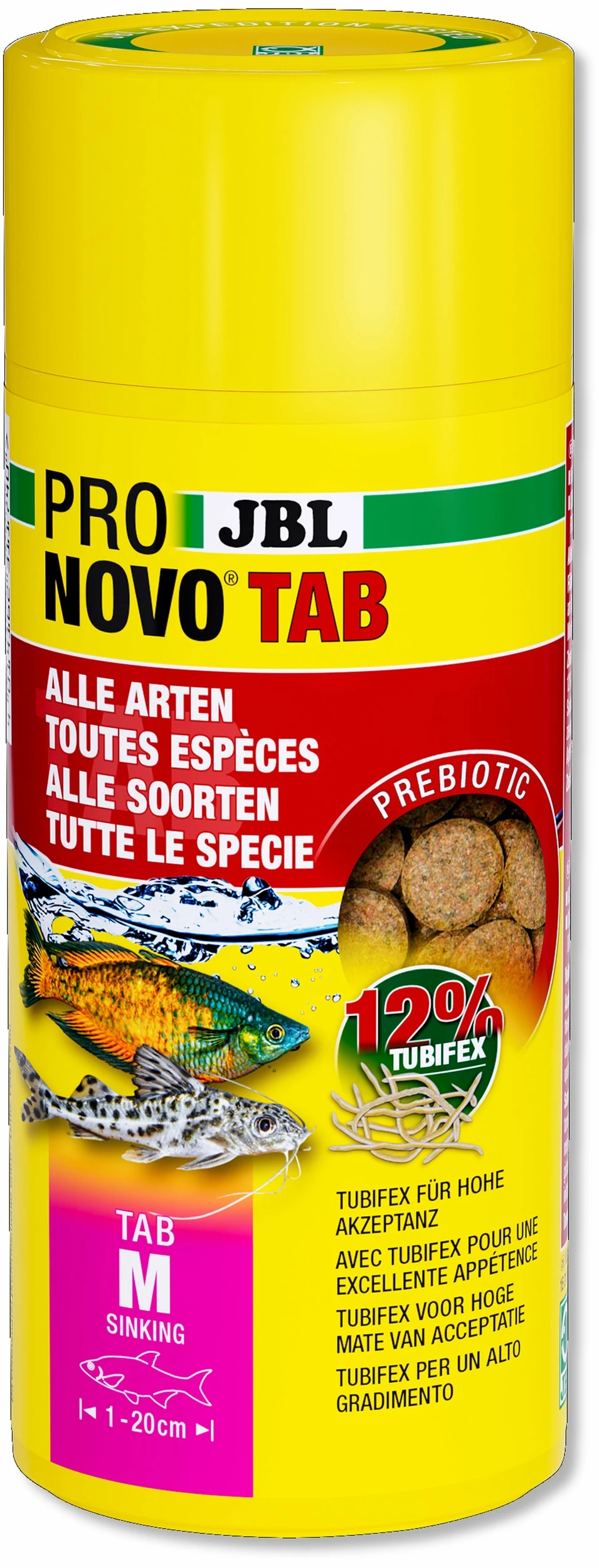 JBL ProNovo Tab M 250 Ml Nourriture En Tablettes Pour Tous Poissons D'aquarium De 1 à 20 Cm 3 JBL ProNovo Tab M 250 Ml Nourriture En Tablettes Pour Tous Poissons D'aquarium De 1 à 20 Cm