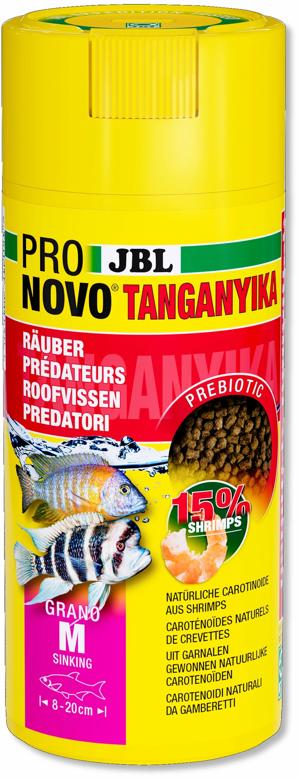 JBL ProNovo Tanganyika Grano M 250 Ml Click Nourriture En Granulés Pour Cichlidés Lacs Tanganyika & Malawi De 8 à 20 Cm 3 JBL ProNovo Tanganyika Grano M 250 Ml Click Nourriture En Granulés Pour Cichlidés Lacs Tanganyika & Malawi De 8 à 20 Cm