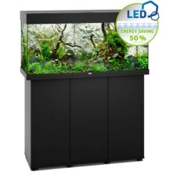 Aquarium JUWEL Rio 180 LED Dim. 100 X 41 X 50 Cm 180L - Gris, Blanc, Noir, Brun Ou Chêne Clair, Avec Ou Sans Meuble SBX -Poissons Aquariums Magasin juwel rio 180 led noir meuble