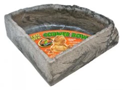 ZOOMED Repti Rock Corner Water Dish Large Abreuvoire D'angle 23 X 23 Cm Pour Reptiles