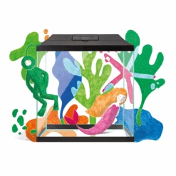 AQUAEL Leddy Mini Creative Set 30 Noir Aquarium équipé 12,6 L - Dimensions : 28 X 15 X 30 Cm -Poissons Aquariums Magasin leddy mini background illustration02 transparent 122982 122983 122984 122985 126 1