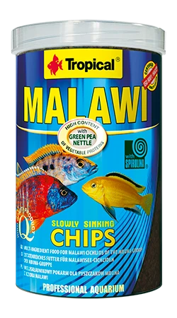 TROPICAL Malawi Chips 250 Ml Nourriture Sous Forme De Petites Chips Pour Cichlidés Malawi Et Autres Cichlidés Herbivores 3 TROPICAL Malawi Chips 250 Ml Nourriture Sous Forme De Petites Chips Pour Cichlidés Malawi Et Autres Cichlidés Herbivores
