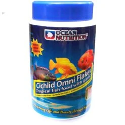 OCEAN NUTRITION Cichlid Omni Flocons 156 Gr. Nourriture Pour Cichlidés Omnivores Comme Les Scalaires, Discus Et Autres Ciclidés D'Amérique Du Sud