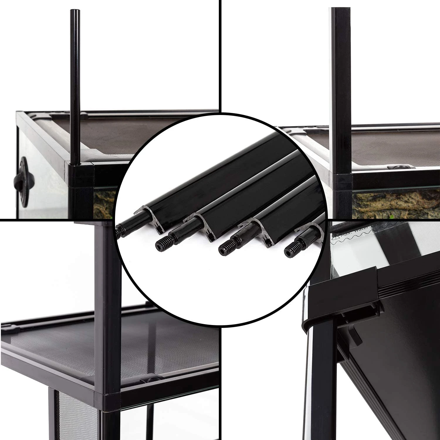 REPTIZOO Kit De 4 Réhausses De 17 Cm Pour Terrarium Démontable / Pliable 7 REPTIZOO Kit De 4 Réhausses De 17 Cm Pour Terrarium Démontable / Pliable – Image 5