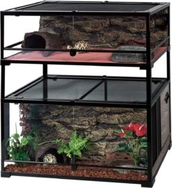 REPTIZOO Kit De 4 Réhausses De 17 Cm Pour Terrarium Démontable / Pliable 9 REPTIZOO Kit De 4 Réhausses De 17 Cm Pour Terrarium Démontable / Pliable -Poissons Aquariums Magasin reptizoo kit de 4 rehausses de 20 cm pour terrarium demontable pliable 4 2