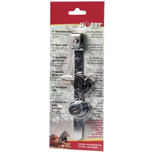 HOBBY Serrure Pour Terrarium Avec Vitres Coulissantes De 4 à 10 Mm D'épaisseur 3 HOBBY Serrure Pour Terrarium Avec Vitres Coulissantes De 4 à 10 Mm D'épaisseur