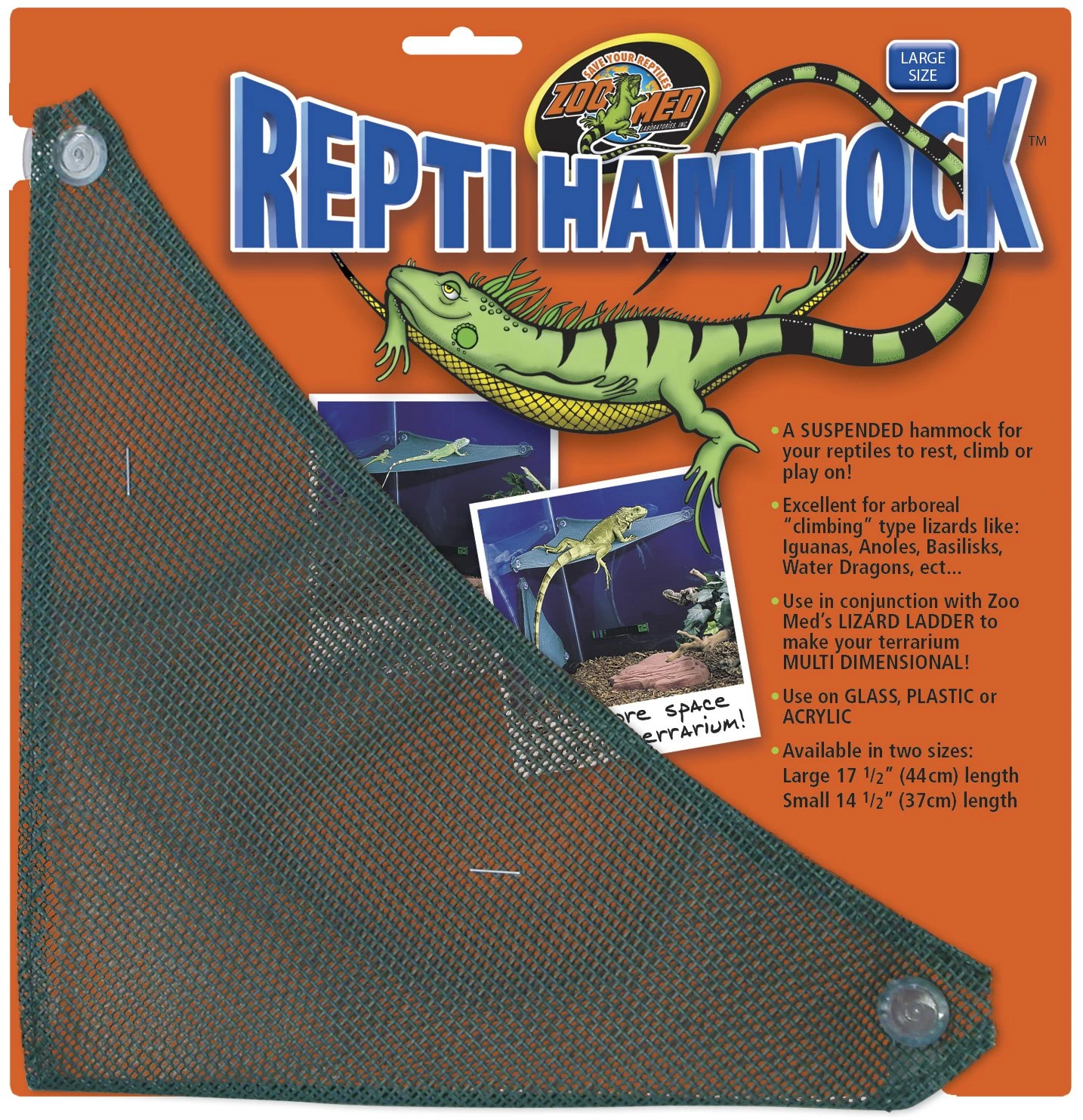 ZOOMED Repti Hammock 44cm Hammac D'angle Pour Lezards 3 ZOOMED Repti Hammock 44cm Hammac D'angle Pour Lezards