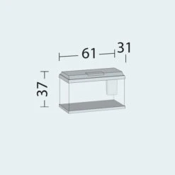 Aquarium JUWEL Primo 60 LED 61 X 31 X 37 Cm 57L Disponible Avec Ou Sans Meuble -Poissons Aquariums Magasin std juwel aquarium td primo60 5 l