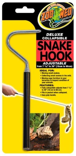 ZOOMED Snake Hook Crochet Télescopique 18 Cm à 66 Cm Pour Serpent De Petite Taille