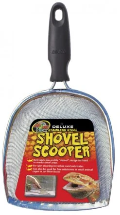 ZOOMED Shovel Scooper Deluxe Pelle-racloir Pour L'entretien Du Sable Des Terrariums