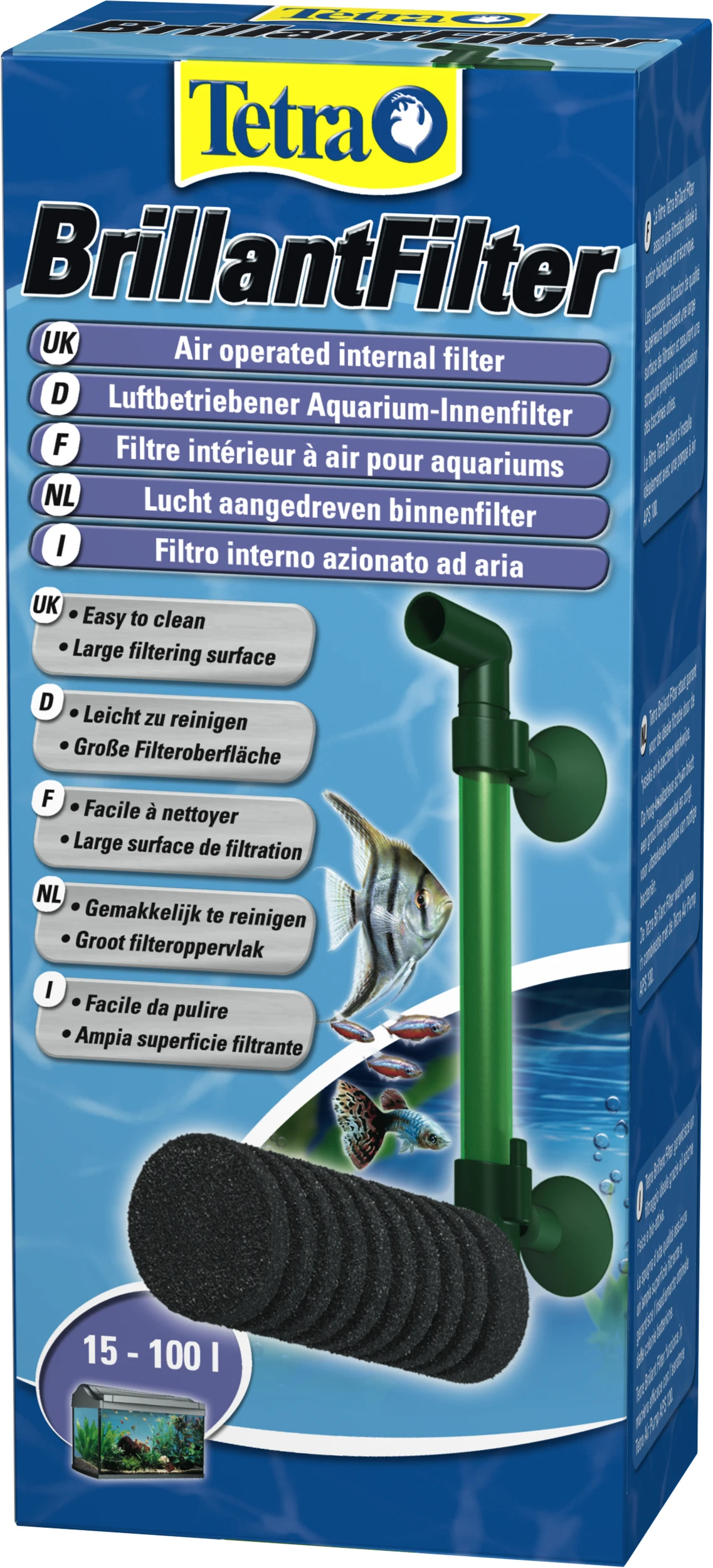 TETRA Brillant Filter Filtre Interne à Air Pour Aquarium De Reproduction Entre 10 Et 100L 3 TETRA Brillant Filter Filtre Interne à Air Pour Aquarium De Reproduction Entre 10 Et 100L