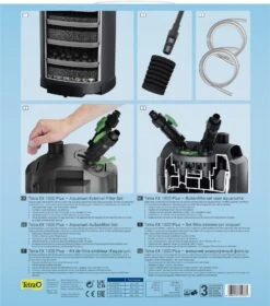 TETRA EX 1000 Plus Filtre Externe 1150 L/h Performant Et Prêt à L'emploi Pour Aquarium De 150 à 300 L -Poissons Aquariums Magasin tetra ex 1000 plus filtre externe 790 l h performant et pret a l emploi pour aquarium de 150 a 300 l 3 min