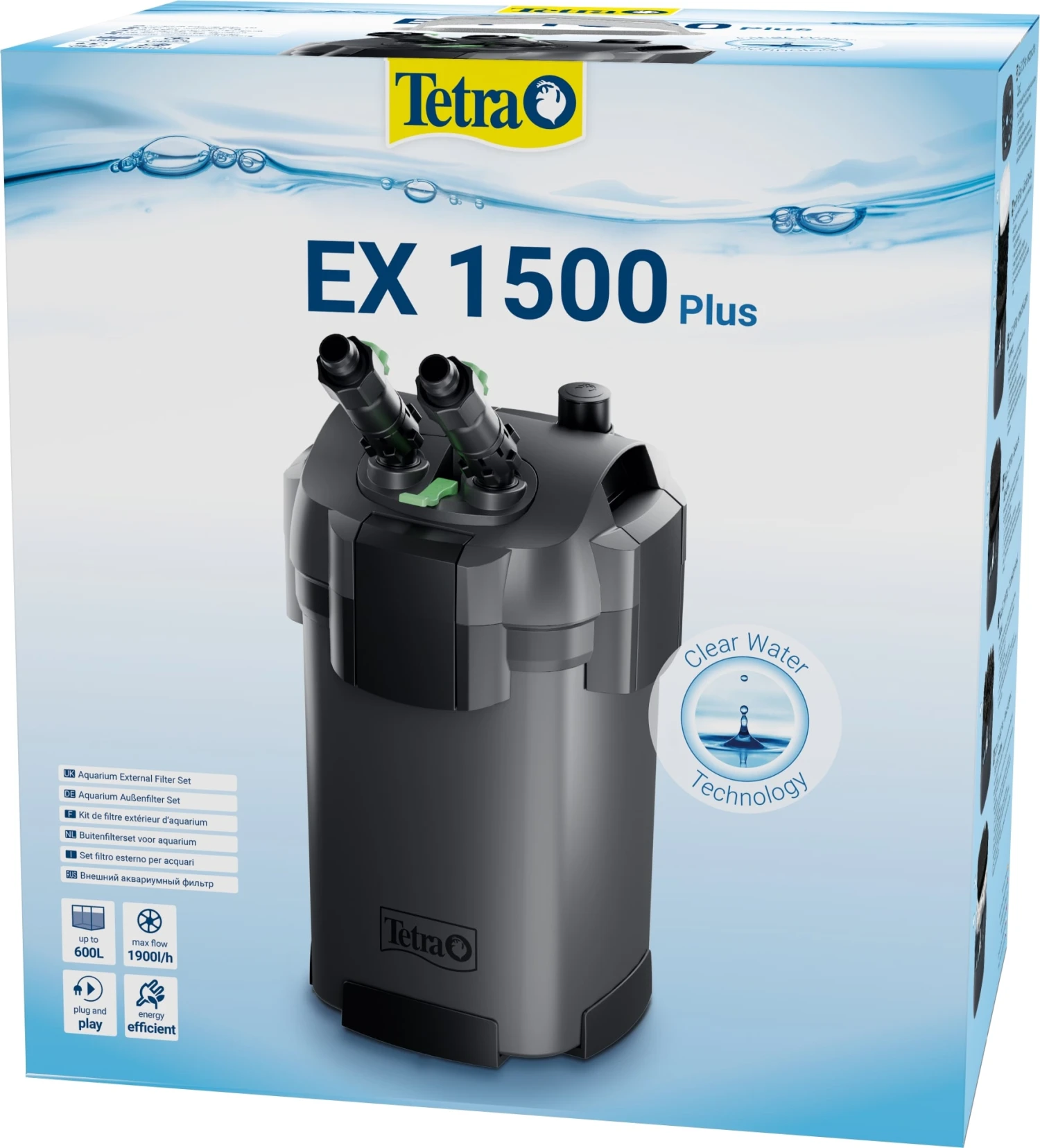 TETRA EX 1500 Plus Filtre Externe 1900 L/h Performant Et Prêt à L'emploi Pour Aquarium De 300 à 600 L 3 TETRA EX 1500 Plus Filtre Externe 1900 L/h Performant Et Prêt à L'emploi Pour Aquarium De 300 à 600 L