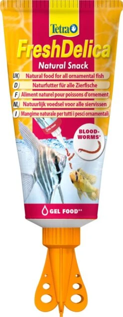 TETRA FeshDelica BloodWorms 80 Gr Nourriture à Base De Larves De Moustiques Sous Forme De Gelée Pour Tous Poissons