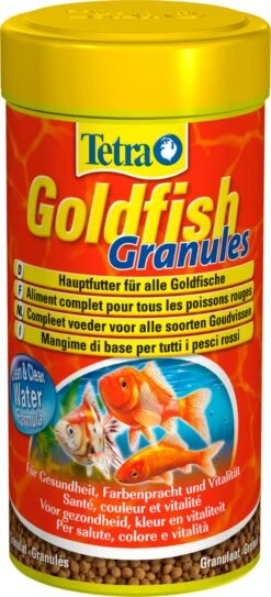 TETRA GoldFish Granules 250 Ml Aliment Complet En Granulés Flottants Pour Tous Les Poissons Rouges Et D'eau Froide