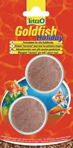 TETRA GoldFish Holiday Aliment Complet En Bloc Gélifié Spécialement Conçu Pour Nourrir Jusqu'à 14 Jours Tous Les Poissons Rouges