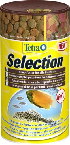 TETRA Selection 250 Ml Nourritures Complètes Tous Poissons Sous 4 Formes : Chips, Flocon, Granulés Et Pastille