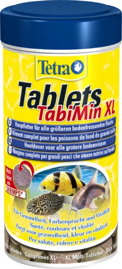 TETRA Tablets TabiMin XL Aliment Sous Forme De Comprimés De Haute Qualité, équilibrés Et Riches En Nutriments Pour Les Grands Poissons De Fond