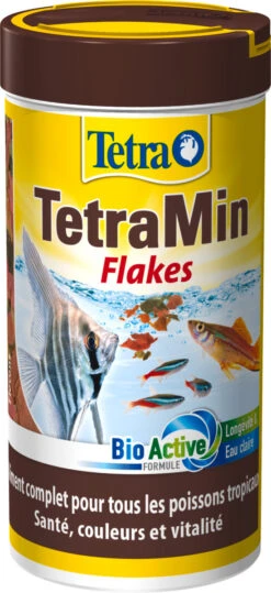 TETRA TetraMin 250 Ml Aliment Complet En Flocons De Grande Qualité Pour Poissons Tropicaux