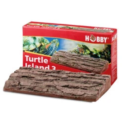 HOBBY Turtle Island 3 Ile Flottante Imitation écorce 40,5 X 22 Cm Pour Tortues D'eau Et Animaux Amphibies