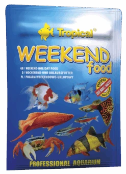 TROPICAL WeekEnd Food 24 Tablettes Descendantes 10 Jours De Nourrissage Pour Poissons Dornement